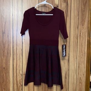 Nina Leonard Cinched waist dress